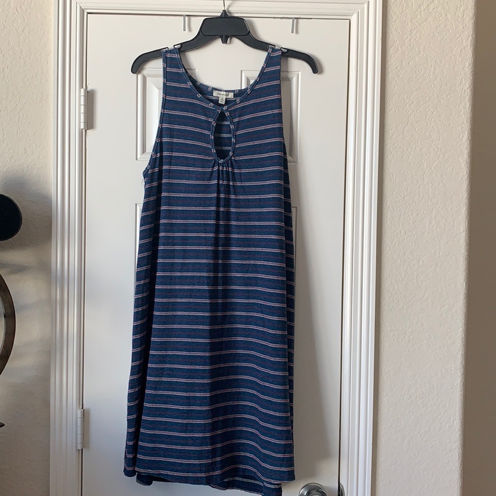 Max Studio Blue Striped Dress